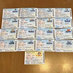 東京ディズニーランド 東京ディズニーシー 使用済み パスポート チケット 17枚