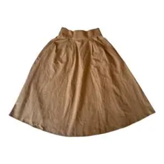 BROWNY STANDARD スカート Lブラウン ゴム 無地 シンプル