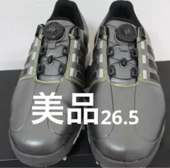 【美品】アディダス 26.5 Q44970 BOA シルバー　ゴルフシューズ