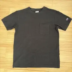 Champion ブラック Tシャツ Mサイズ ポケット付き