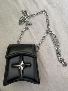 Y2k チェーンバッグ ミニバッグ ブラック グランジ ショルダーバッグ