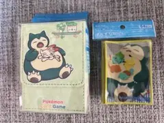 【新品未開封・ポケセン】フリップデッキケース カビゴンのあくび&デッキシールドのサムネイル