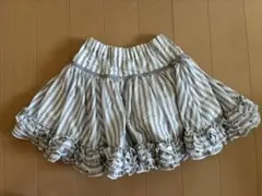 MEZZO PIANOストライプ柄フリルスカート サイズ130