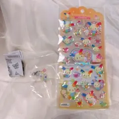 サンリオ ゆるっとめじるしアクセサリー 、ドロップジェリーシール ウサハナ
