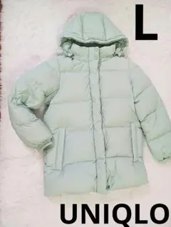 UNIQLO　ダウンジャケット　レディース　Lサイズ　極暖　ミントグリーン