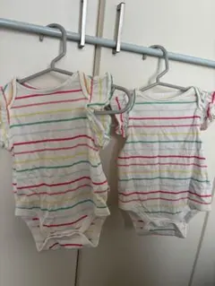 【美品】ロンパース　双子　ベビーギャップ　50〜60