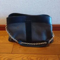 See by Chloe 黒 レザーショルダーバッグ