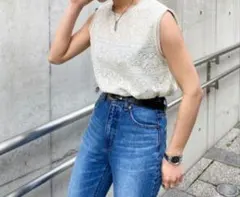 【PAGE BOY】クロスステッチ刺繍ノースリブラウス