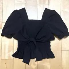 最終価格★SpRay PREMIUM スクエアネック パフスリーブ ブラウス