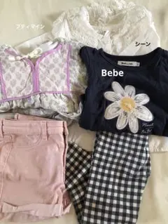 キッズ服セット（トップス・ショートパンツ・レギンス）