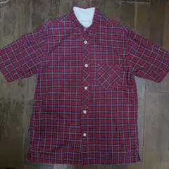 F.O.B. FACTORY日本製ギンガムチェック柄ワーク半袖シャツ3/M美品