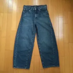 GU バレルレッグジーンズ(メンズ)　サイズ29　ネイビー
