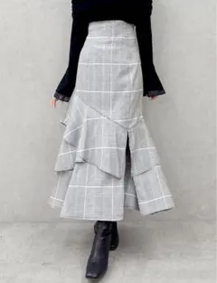 dazzlin バックレースアップアシメマーメイドスカート