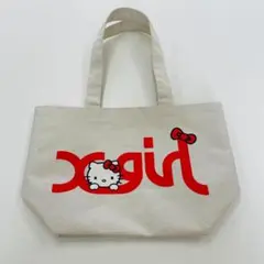 【X-girl】オフホワイト トートバッグ