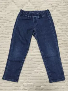 ユニクロ キッズ用 デニム 長ズボン Sサイズ（約110cm）
