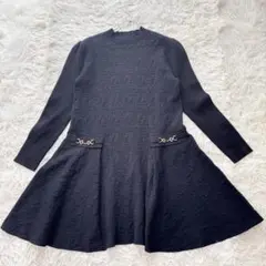 ✨美品✨ セルフォード 2022年 ロゴふくれジャガードニットワンピース