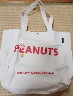 PEANUTS スヌーピー トートバッグ ホワイト