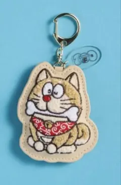 100％ドラえもん＆フレンズ展 サガラ刺繍キーホルダー（桜） 相良刺繍