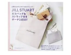 JILLSTUART エコバッグ＆ストラップ付きポーチ 2点セット