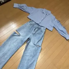 INGNI ストライプシャツ