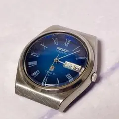 SEIKO TYPEⅡ セイコー 青文字盤 デイデイト メンズ シルバー 希少 SEIKO TYPEⅡ セイコー 青文字盤 デイデイト メンズ シルバー 希少