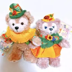 【お顔厳選】ディズニーハロウィン　ダッフィー　シェリーメイ　ぬいぐるみバッジ