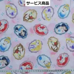 サービス商品　ディズニー　プリンセス　ピンク　生地　はぎれ　シンデレラ