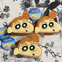 クレヨンしんちゃんシリコンフェイスポーチ「ひまわり」×3点