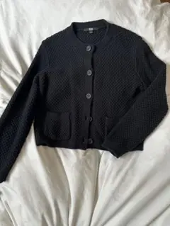 UNIQLO ブラック ノーカラージャケット Sサイズ
