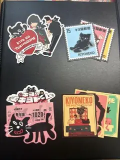 キヨ15周年くじ H賞 キヨ猫ステッカーセット 計4点セット ②