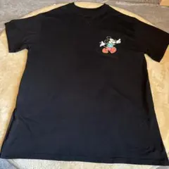 Disney ミッキーマウス ポケットTシャツ 黒