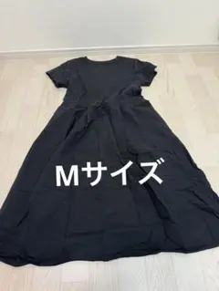 無印良品　ブラック　黒　ワンピース　半袖　マタニティ　ゆったり　レディース