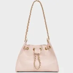 FURLAステイシーコメタ 2way チェーンショルダーバッグ巾着キルティング FURLA - FURLAステイシーコメタ 巾着キルティング 2way チェーン