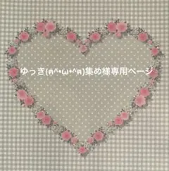 ✧︎*。ゆっき(ฅ^•ω•^ฅ)集め様 専用ページ✧︎*。お取り置き