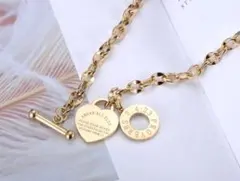 ネックレス 金属アレ 【高級】ハート サージカルステンレス プラチナコーティング