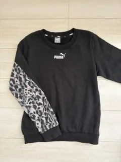 PUMA プーマ トレーナー レオパード柄 豹柄　黒