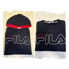 FILA ネイビー Tシャツ Mセット
