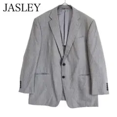 大きいサイズ E6 スーツジャケット ストライプ JASLEY コナカ グレー