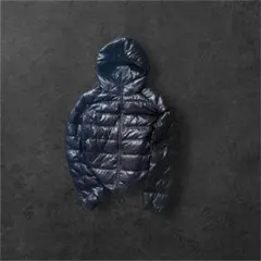 00s old uniqlo ダウンジャケット 光沢 短丈 y2k モンベル 似