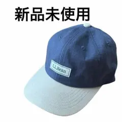 【新品未使用】L.L.Bean キャップ/帽子 コーデュロイ/ホワイト/ネイビーのサムネイル