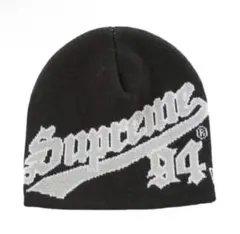 ウンチェ着用】Supreme ニット帽 ニューヨーク・ヤンキース ブラック