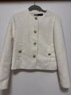 2025年最新】zara ジャケット 白の人気アイテム - メルカリ