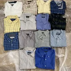 A5ノーティカのみアメリカ古着長袖シャツ14着セットまとめ売り　メンズ