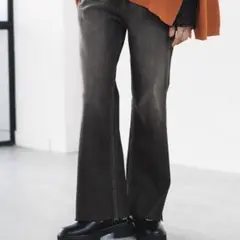 LEPSIM レプシィム　 ストレッチセミフレアデニムパンツ