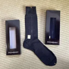 Yves Saint Laurent靴下　サイズ25 グレーと紺の2足セット