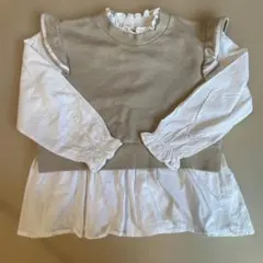 branshes フリル付き長袖シャツ 130cm