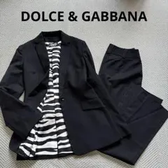 D&G ジャケット フレアパンツ セットアップ ストライプ ゼブラ柄 M相当