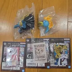 一番くじ ワンピースEX 悪魔を宿す者達 　F賞ヘッドマグネット2種他3点