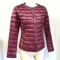 ユニクロウルトラライトダウンバーガンディジャケットサイズS