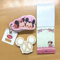 ディズニー Disney ミッキー ミニー ツムツム メモ帳 文房具 セット